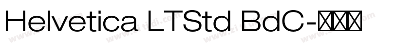 Helvetica LTStd BdC字体转换